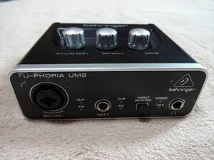 【中古動作品】BEHRINGER ベリンガー UM2 U-PHORIA USBオーディオインターフェース 送料無料！