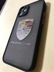 送料無料！ポルシェロゴ　iphone12MINI用　スマホケース　911　930　993　997　992　マカン　パナメーラ　ボクスター　718