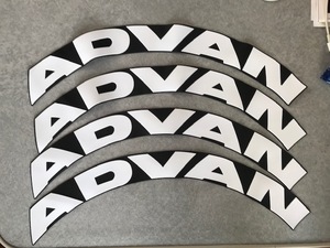 目立つ！かっこいい！　アドバン　ADVANロゴ　タイヤ用ラバーデカール　検索用：レタリング ステッカー