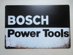 新品※レトロブリキ看板/アンティーク加工/BOSCH Tools