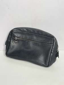 ● コレクター必見 バレンチノ レザー セカンドバッグ メンズ 男性 カバン 鞄 かばん ブラック 黒 シンプル ファッション 小物 tk370
