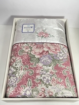 ● 格安出品 未使用 ユニチカ 布団 掛け布団 花柄 シングル 寝具 140×190cm 綿100% 元箱 tk446_画像1