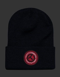 2023年 Scotty Cameron Beanie - Black/Red Circle T - Cuffed Knit - Black スコッティ キャメロン ビーニー ニット帽 限定品 新品