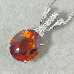 【12-21】クォーツ ダイヤモンド ネックレス 6.66ctD0.25ct