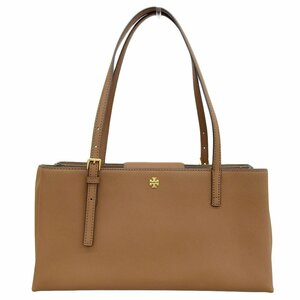 ■ 1円 ～ 正規 中古品 ■ TORY BURCH トリーバーチ ■ レザー トートバッグ ■ ブラウン ゴールド レディース 革 グレイン サフィール