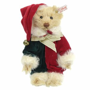 ■ 1円 ~ 正規 中古 ■ Steiff シュタイフ ■ テディベア リトル サンタ 2002 ■ 日本 限定 クリスマス ぬいぐるみ 20cm 675676 プレゼント