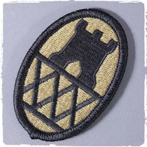 AD02 ベルクロタイプ 米軍 第30エンジニア旅団 部隊章 30th Engineer Brigade US Army ミリタリー ワッペン パッチ ロゴ エンブレム_画像1