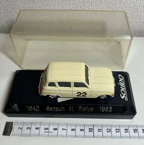 美品　フランス製　SOLIDO　1940 Renault 4L Rallye 1963 1/43 DIECAST 仏製　ソリド　ビンテージ　希少　激レア