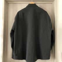 (k) DESCENTE デサント PAUSE MOLE CPO SHIRT JACKET シャツジャケット グレー 灰 メンズ サイズL _画像2