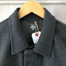 (k) DESCENTE デサント PAUSE MOLE CPO SHIRT JACKET シャツジャケット グレー 灰 メンズ サイズL _画像3