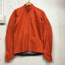 美品 patagonia パタゴニア M's Light Flyer GORE-TEX トレイルランニング 自転車 サイズXS FA12 オレンジ ジャケット ナイロン_画像1