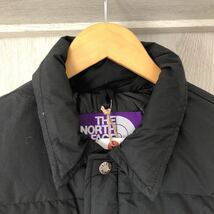 (k) THE NORTH FACE ノースフェイス パープルレーベル アローズ別注 サイズM 黒ロゴ ブラック ジャケット ダウン 65/35 光電子_画像3