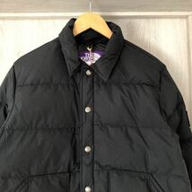 (k) THE NORTH FACE ノースフェイス パープルレーベル アローズ別注 サイズM 黒ロゴ ブラック ジャケット ダウン 65/35 光電子_画像4