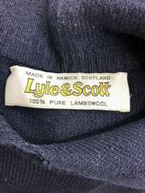 lyle&scoott HAWICK SCOTLAND スコットランド製　ニットパーカー　紺　ライル&スコット_画像7