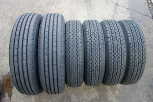 ★新車外し　F,１７５/７５Ｒ１５　R,１４５/８０Ｒ１３　２０２３年製　ダイナなどに　６本セット！！