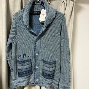 今期物　未使用　RRL カーディガン　ラルフローレン　S ニットカーディガン 