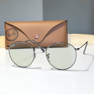 ◆Ray-Ban レイバン ラウンドメタル サングラス RB3447 004/T1 50□21 145 2F EVOLVEレンズ キムタク着用モデル 木村拓哉 調光レンズ 50mm 