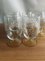 1円スタート カットグラス 16点 まとめて ワイングラス ブランデーグラス ビールグラスなど ガラス 硝子 glass たち吉？_画像2