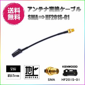 BUST BEAT 地デジ ケンウッド カーナビ アンテナ 変換 ケーブル SMA HF201S-01 ワンセグ 1セグ フルセグ 12セグ 対応