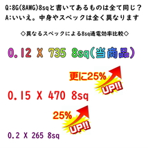 【切り売り】8G 8ゲージ 8sq 8AWG ハイエンド OFC パワーケーブル 電源ケーブル アーシング パワーケーブル_画像2