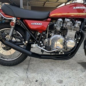 カワサキ　KZ1000　ショート管　ブラック　マフラー【新品即決】