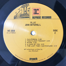 US ORIG LP■Joni Mitchell■Blue■Reprise Wマークなしラベル 青インナー・スリーヴ付 アメリカ盤 オリジナル ステレオ【試聴できます】_画像6