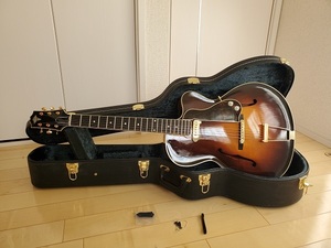 Stringphonic Lang-C limited 16インチ単板アーチトップラッカー仕上げ　フルアコ　（Gibson ES-175 L-4に似ています）