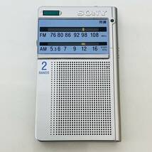 SONY 　ワイドFM対応 FM/AMポケットラジオ ICF-T46 i14992 ネコポス発送_画像2