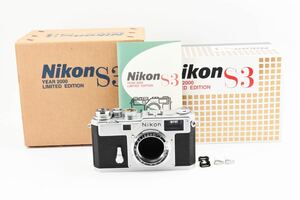 1円～極上品＊Nikon ニコン S3 ボディ レンジファインダー　元箱・付属品多数