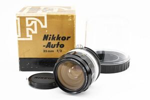 極上品＊Nikon ニコン Nikkor-S Auto 35mm F2.8 Ai改 単焦点レンズ 元箱・ケース付