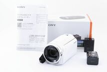 1円～極上品＊Sony HDR-CX680 ビデオカメラ ホワイト ソニー 元箱付 付属品多数_画像1