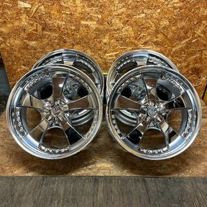 希少☆深リム☆WORK☆LS☆20×9J+25☆4本通し☆114.3/5穴☆走り屋　ドリフト　ネオクラ　セダン　JDM