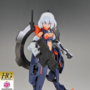 HG 1/144 IPP-66305 ユーゴー + SIS-M00 イルシャナ(30MS) 塗装済み完成品 (ミキシング/30 MINUTES SISTERS) 鉄血のオルフェンズ