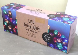 新品 LED ストリングライト マルチカラー 20m 200球 屋内 屋外 防水 装飾 ガーデンライト イルミネーション