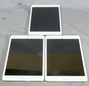 B37718 O-12049 Apple iPad mini2 Wi-Fiモデル FE280J/A / iPad mini MD531J/A / キャリア不明 iPad mini MD544J/A 計3台セット ジャンク