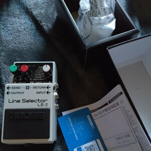 BOSS LS-2 LineSelector ボス ラインセレクター 美品・完動品 付属品全てあり オマケでマジックテープ貼付用金属蓋付