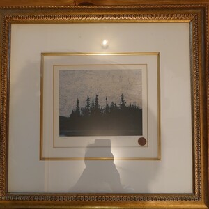 ★入手困難品！ 貴重 トム・トムソン カナダ 風景画 Tom Thomson Sunset Csnoe Lake 1916年(spring) Canada サイン シリアルナンバー入★