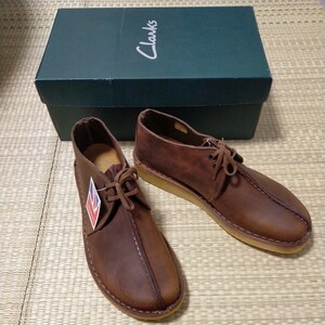 Clarks クラークス デザートトレック ビーズワックス 英国製 デッドストック Made in England 未使用品 GB 8 1/2 US 9 M 26.5〜27cm