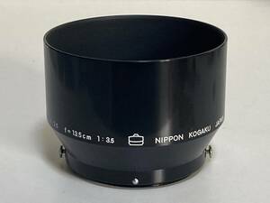 Nikon NIPPON KOGAKU F 10.5cm F2.5 13.5cm F3.5 レンズフード U.S. PAT J. PAT.PEND. 