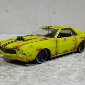 ★1/64 Jhonnylightnig '69 AMC Javelin AMX 改 リペイント 錆塗装 サビ ジャベリン Ratrod Custom マッスル カスタム 改造★の画像1