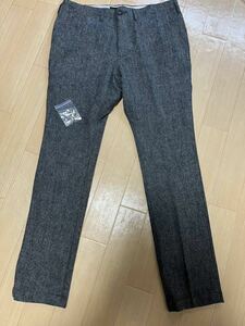 BEAUTY & YOUTH UNITED ARROWS by ホームスパン ノープリーツ テーパード パンツ XL ダーク グレー ユナイテッド アローズ 定価9240円