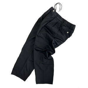 OG BLANKo-ji- blank 2 плиссировать брюки из твила черный L размер CLASSIC CHINO PANTS брюки брюки-чинос 