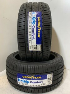 【送料無料】未使用夏タイヤ ２本セット 255/40R18 99W XL(SGY181-20)GOODYEAR E-Grip Comfort 255/40/18 20年～21年