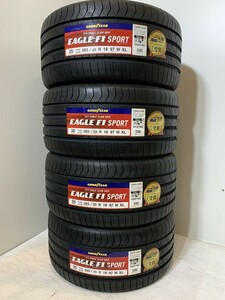 タオル付【送料無料】未使用夏タイヤ４本セット 265/35R18 97W XL(SGY112-3)GOODYEAR EAGLE F1 SPORT 265/35/18 2020年～☆個人法人OK