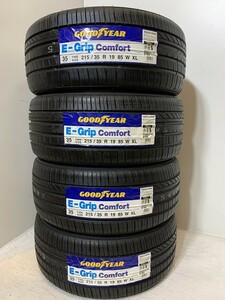 保管袋付【送料無料】未使用夏タイヤ ４本セット 215/35R19 85W XL(SGY216-10)GOODYEAR E-Grip Comfort 215/35/19 20年～21年