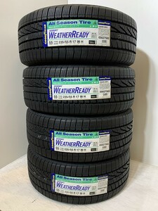 保管袋付【送料無料】未使用オールシーズンタイヤ４本セット 235/55R17 99H(SGY218-10)GOODYEAR ASSURANCE WEATHERREADY 235/55/17 20年～