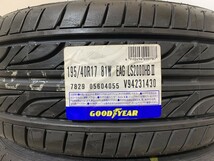 保管袋付【送料無料】未使用夏タイヤ ４本セット 195/40R17 81W XL(SGY191-10)GOODYEAR EAGLE LS2000 Hybrid2 195/40/17 20年～21年_画像2