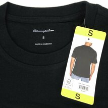 ★C2098 新品 チャンピオン ロゴ 半袖 Tシャツ 47839 ブラック Sサイズ Champion メンズ レディース★_画像4