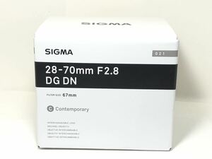 #635【新品未使用・保証期間内 プロテクター付】SIGMA シグマ 28-70mm F2.8 DG DN Contemporary Eマウント用