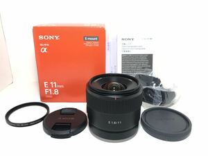 #4【新品同様・元箱 プロテクター付】SONY ソニー E 11mm F1.8 SEL11F18